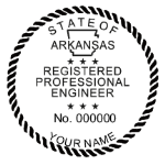 SARES - Shiny R-542 Self-Inking Arkansas Engineer Seal