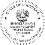 SLAES2 - Shiny R-542 Louisiana Engineer Seal w/Discipline